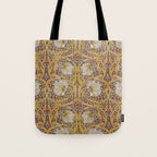 William Morris Vintage Pimpernel Golden Mustard Tote Bag Gallery Image 1