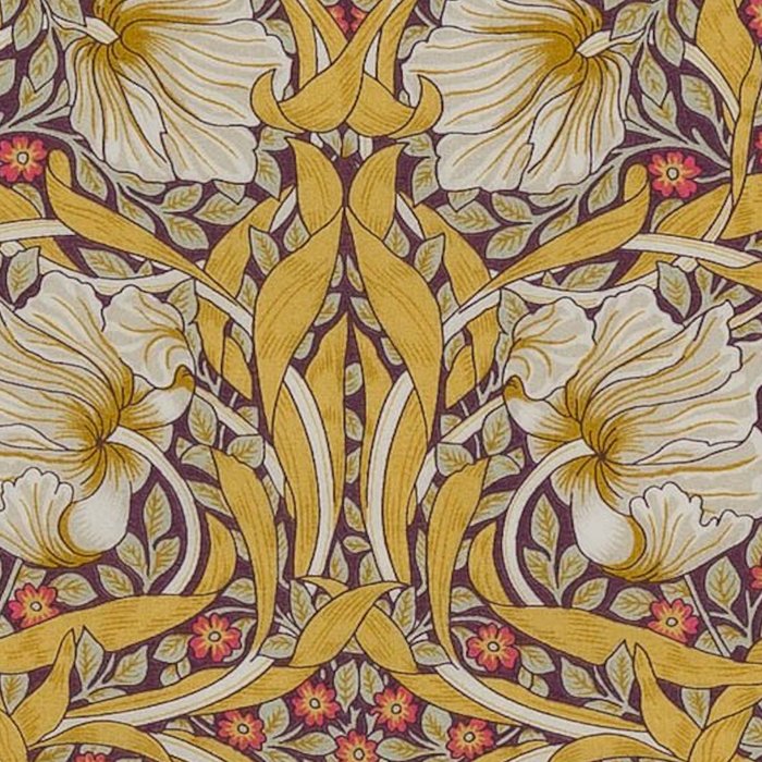 William Morris Vintage Pimpernel Golden Mustard Coffee Mug Gallery Image 2
