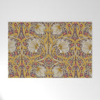 William Morris Vintage Pimpernel Golden Mustard Welcome Mat Gallery Image 1