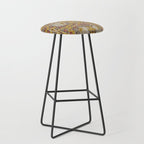 William Morris Vintage Pimpernel Golden Mustard Stool Gallery Image 1