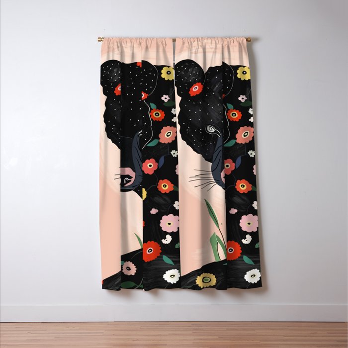 Floral Bear Window Curtain Gallery Image 3