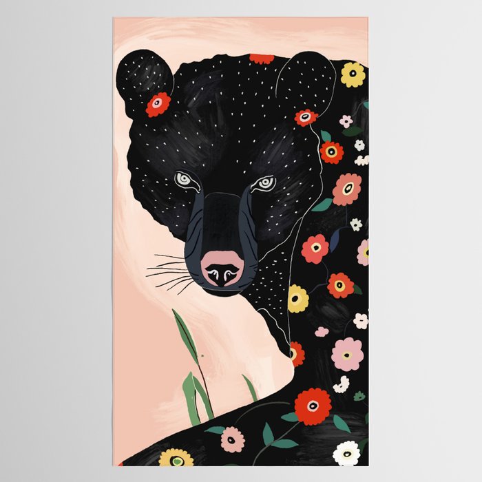 Floral Bear Tablecloth Gallery Image 2