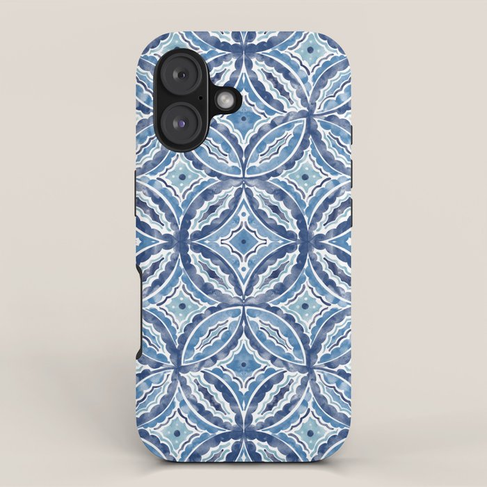 Moroccan Vibes Indigo C iPhone Case Gallery Image 1
