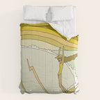 the spirit of aloha rell sunn 70s surf // retro surf art by surfy birdy Comforter Gallery Image 6