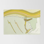 the spirit of aloha rell sunn 70s surf // retro surf art by surfy birdy Rug Gallery Image 2