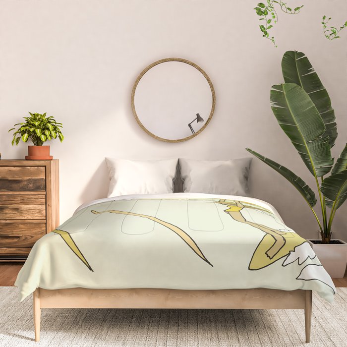 the spirit of aloha rell sunn 70s surf // retro surf art by surfy birdy Comforter Gallery Image 3