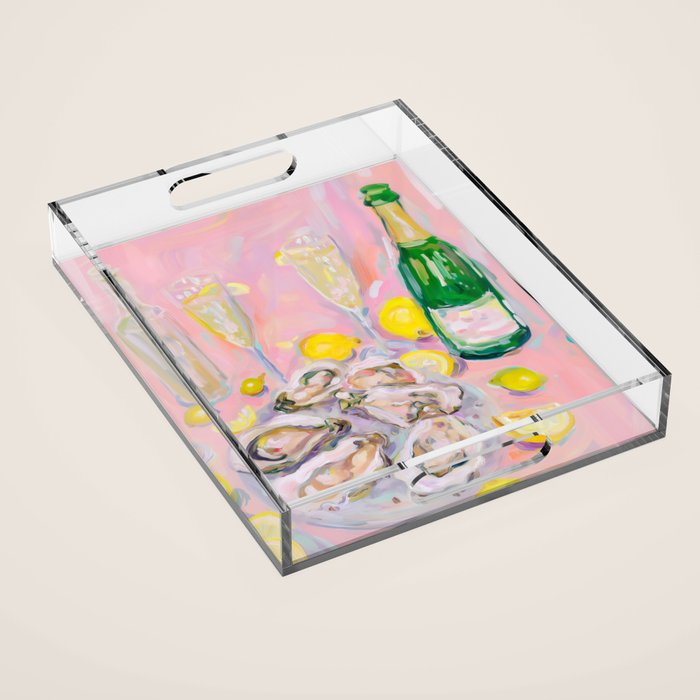 Oysters and Champagne Celebration Acrylic Tray Gallery Image 1