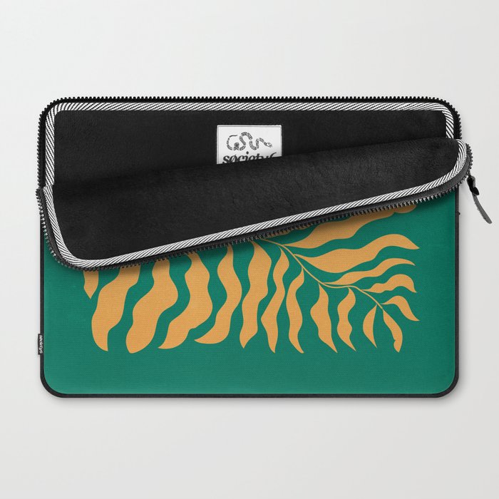 JAZZ FERNS 02 | Tropical Green & Casablanca Matisse Edition Laptop Sleeve Gallery Image 2