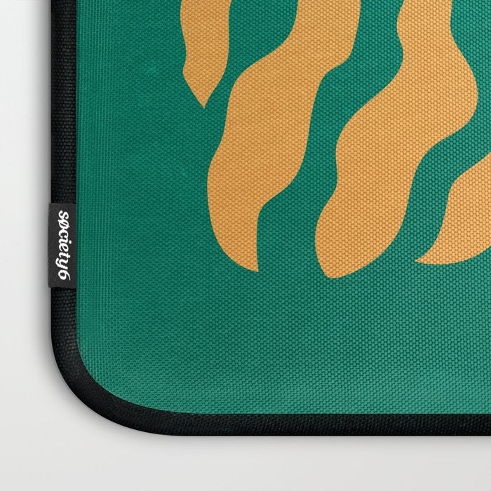 JAZZ FERNS 02 | Tropical Green & Casablanca Matisse Edition Laptop Sleeve Gallery Image 3