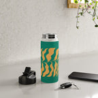 JAZZ FERNS 02 | Tropical Green & Casablanca Matisse Edition Water Bottle Gallery Image 4