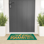 JAZZ FERNS 02 | Tropical Green & Casablanca Matisse Edition Welcome Mat Gallery Image 3