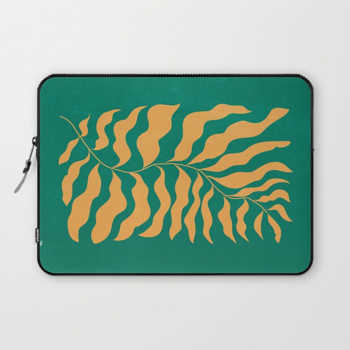 JAZZ FERNS 02 | Tropical Green & Casablanca Matisse Edition Laptop Sleeve Gallery Image 1