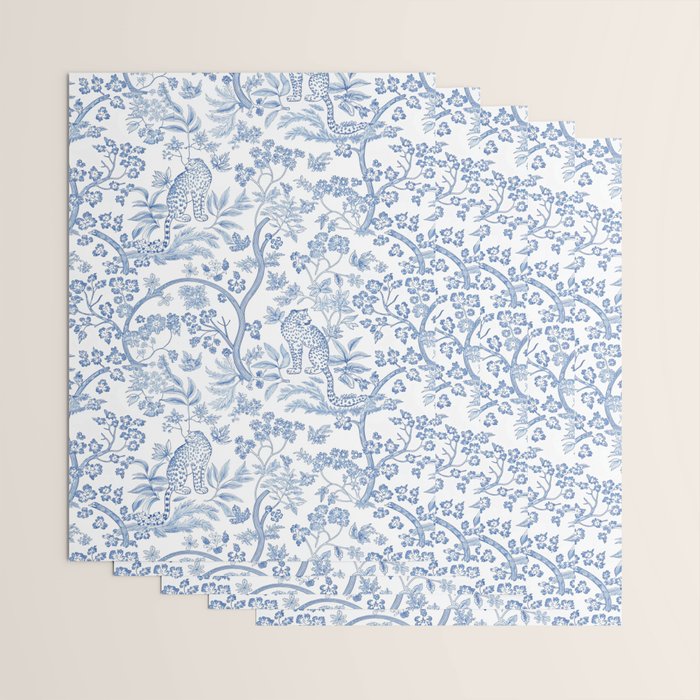Cheetah Chinoiserie  Wrapping Paper Gallery Image 3