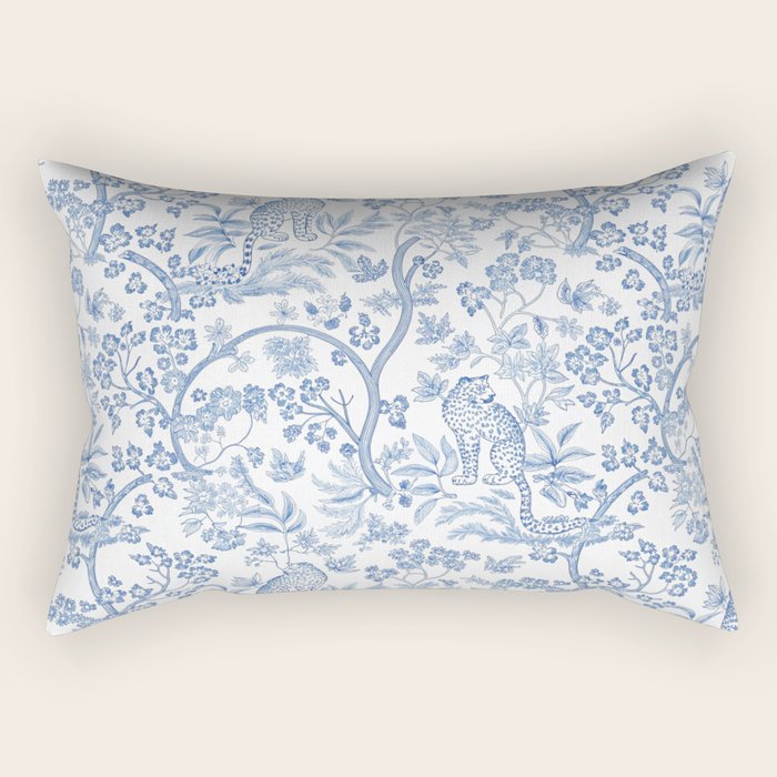 Cheetah Chinoiserie  Rectangular Pillow Gallery Image 1
