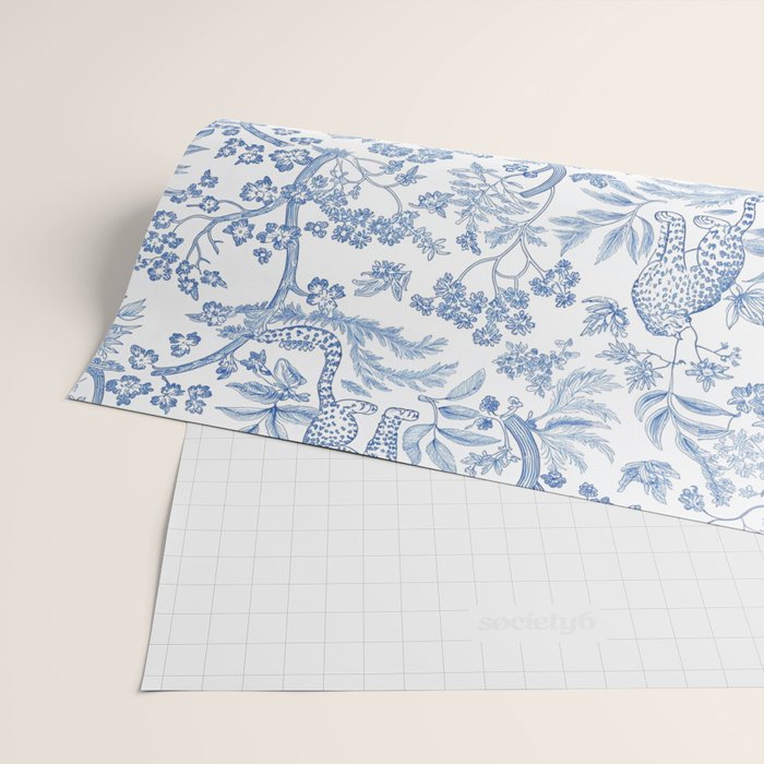 Cheetah Chinoiserie  Wrapping Paper Gallery Image 2