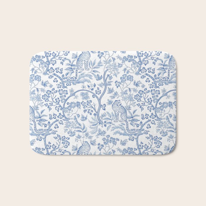 Cheetah Chinoiserie  Bath Mat Gallery Image 1