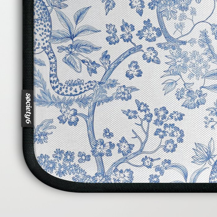 Cheetah Chinoiserie  Laptop Sleeve Gallery Image 3
