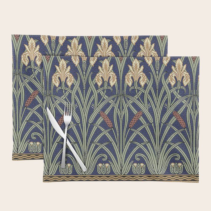 William Morris Iris Art Placemat Gallery Image 1
