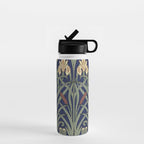 William Morris Iris Art Water Bottle Gallery Image 1