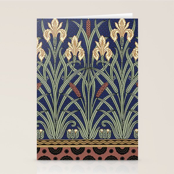 William Morris Iris Art Stationery Card Gallery Image 2