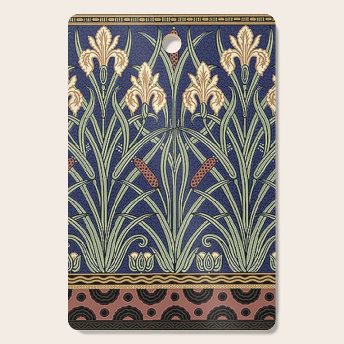 William Morris Iris Art Cutting Board Gallery Image 1