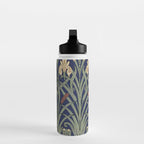 William Morris Iris Art Water Bottle Gallery Image 3