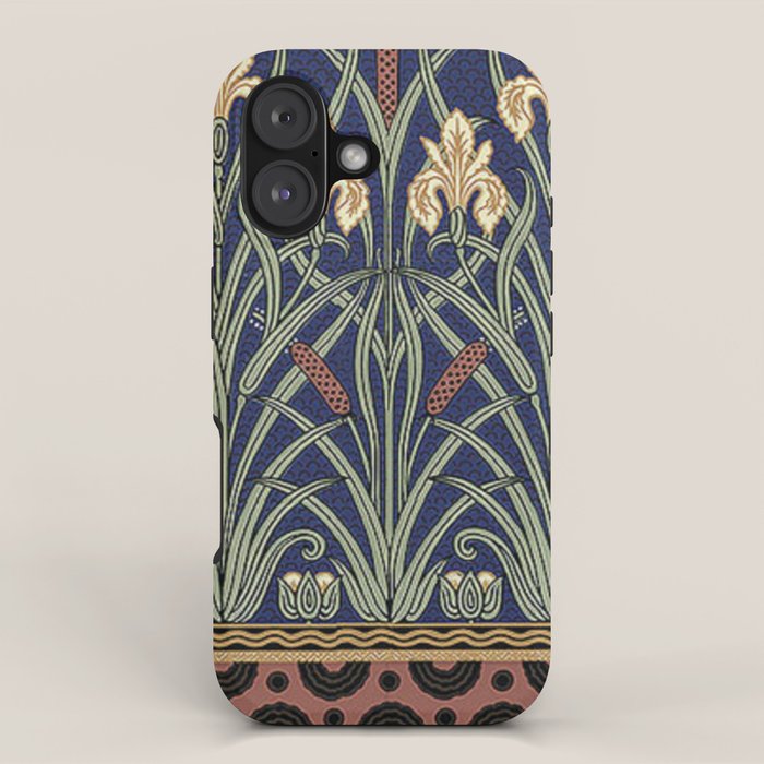 William Morris Iris Art iPhone Case Gallery Image 1