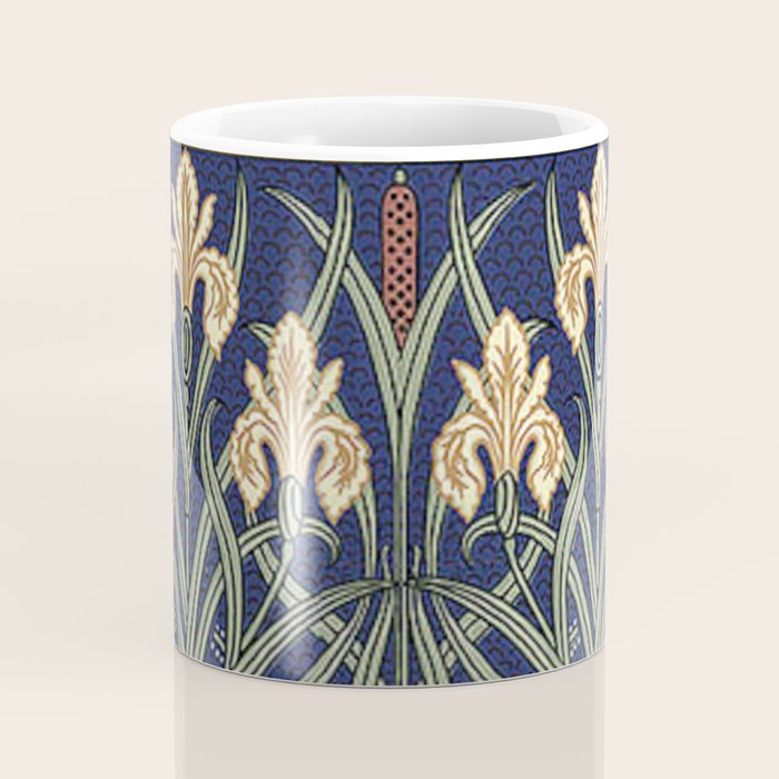 William Morris Iris Art Coffee Mug Gallery Image 4