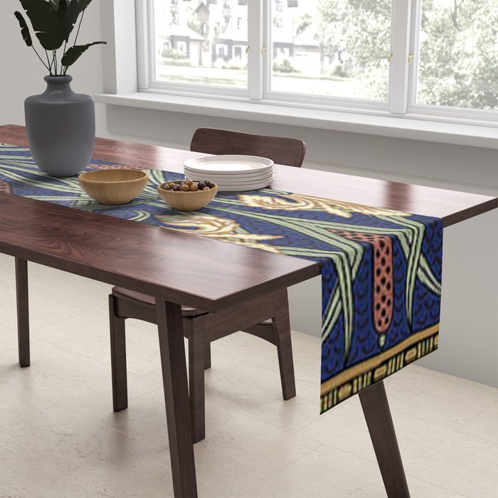 William Morris Iris Art Table Runner Gallery Image 2