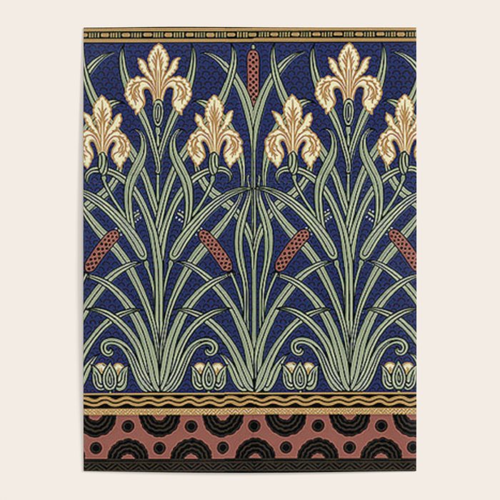 William Morris Iris Art Poster Gallery Image 4