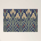 William Morris Iris Art Welcome Mat Gallery Image 1