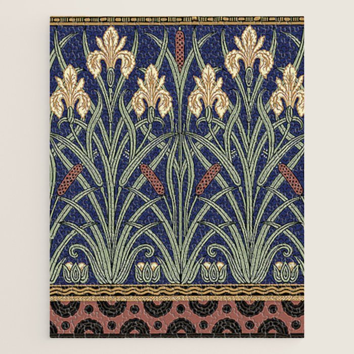 William Morris Iris Art Jigsaw Puzzle Gallery Image 1