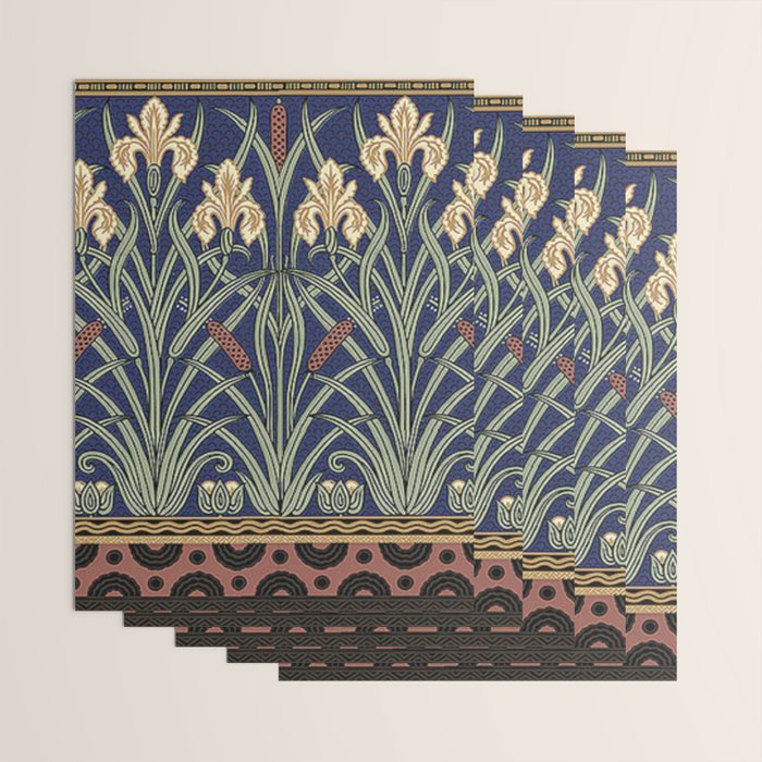 William Morris Iris Art Wrapping Paper Gallery Image 3
