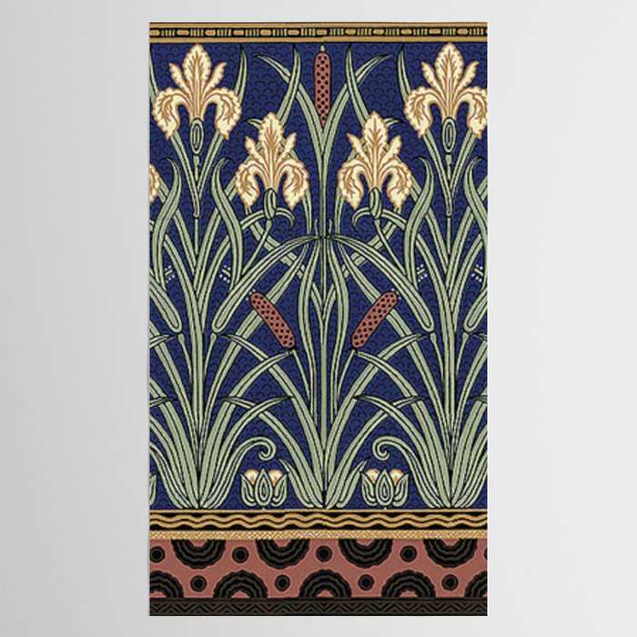 William Morris Iris Art Tablecloth Gallery Image 2