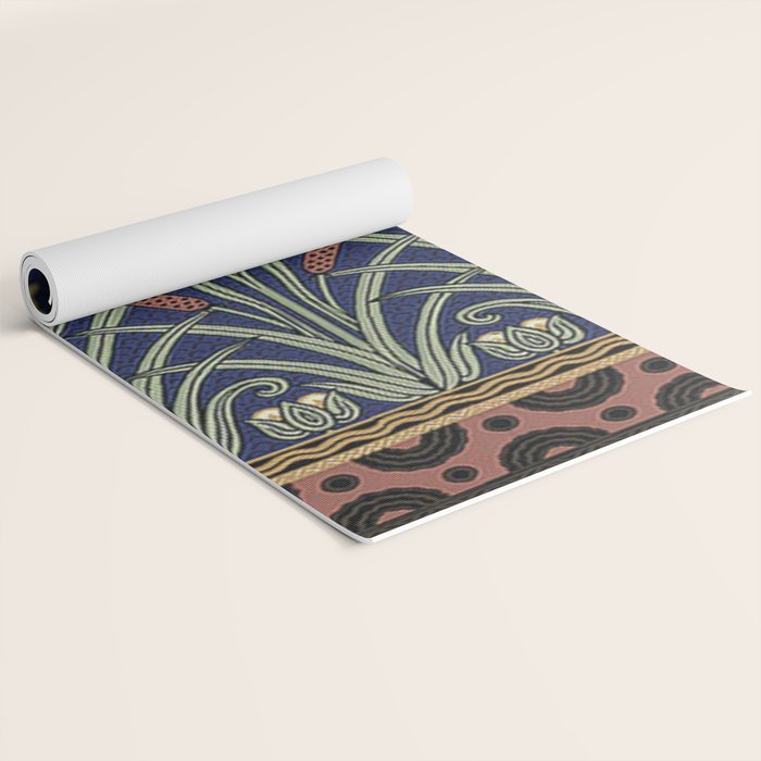 William Morris Iris Art Yoga Mat Gallery Image 2