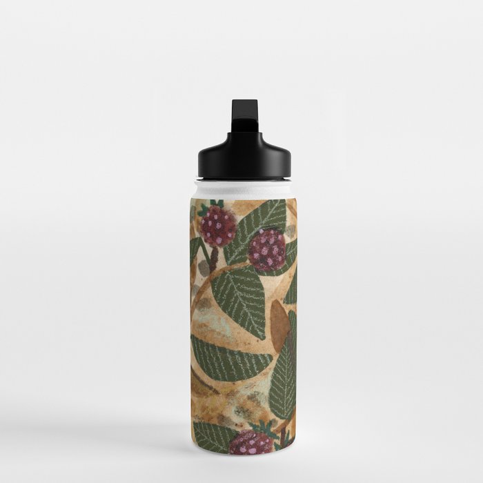 In Season in Red Raspberry and Forest Green Water Bottle Gallery Image 3