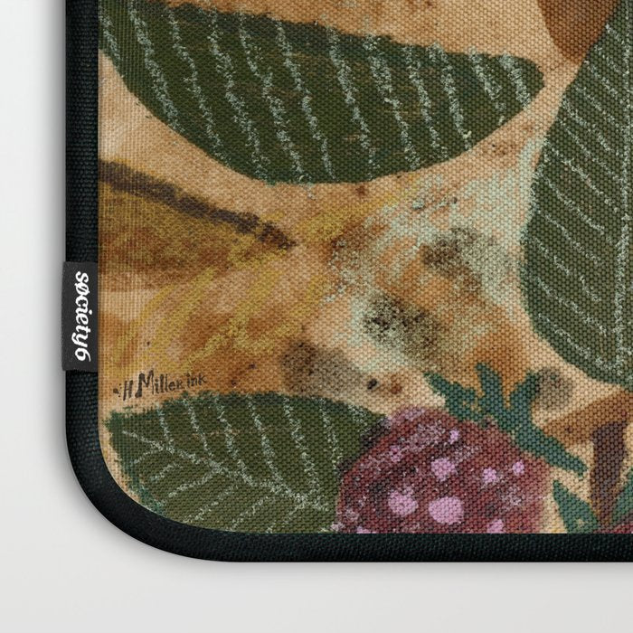 In Season in Red Raspberry and Forest Green Laptop Sleeve Gallery Image 3