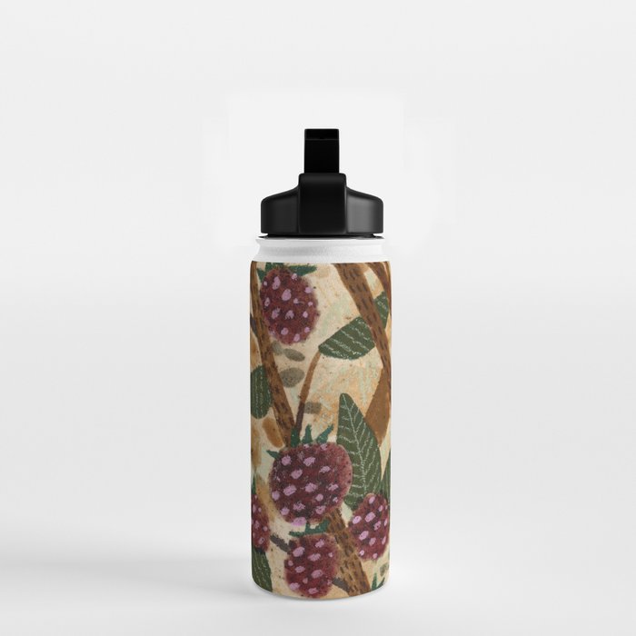 In Season in Red Raspberry and Forest Green Water Bottle Gallery Image 2