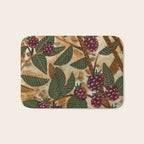 In Season in Red Raspberry and Forest Green Bath Mat Gallery Image 1