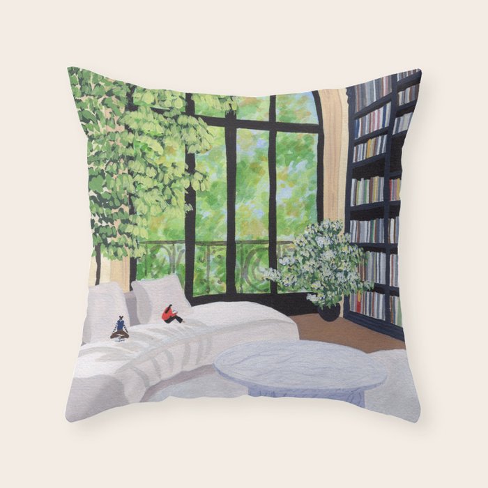 Cosy corner Throw Pillow Gallery Image 6