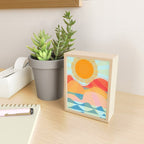 Sunset On Hills and Sea  Mini Art Print Gallery Image 2
