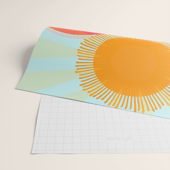 Sunset On Hills and Sea  Wrapping Paper Gallery Image 2