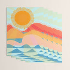 Sunset On Hills and Sea  Wrapping Paper Gallery Image 3