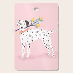 Dalmatian with Lemon Tree in Pink Cutting Board Gallery Image 1