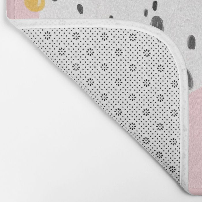 Dalmatian with Lemon Tree in Pink Bath Mat Gallery Image 2