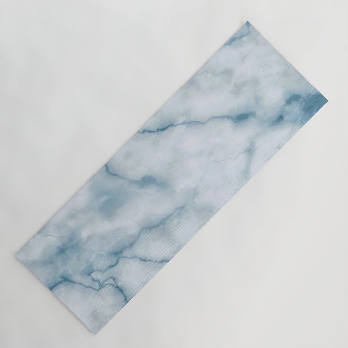 Light blue marble texture Yoga Mat Gallery Image 1