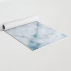 Light blue marble texture Yoga Mat Gallery Image 2