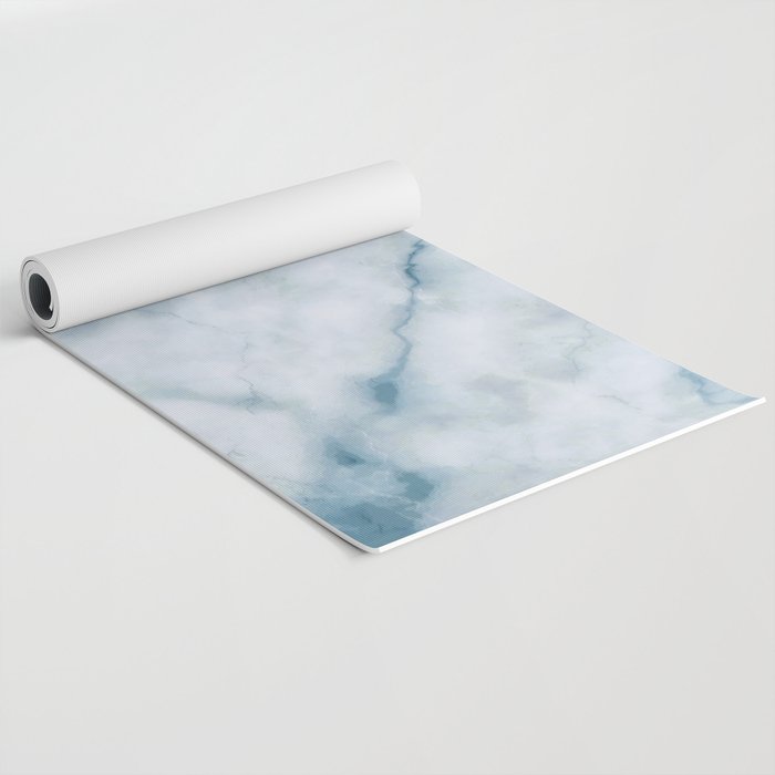 Light blue marble texture Yoga Mat Gallery Image 2