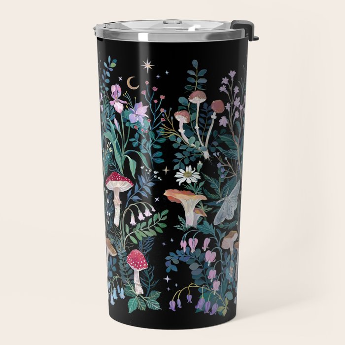 Night Mushrooms Travel Mug Gallery Image 2