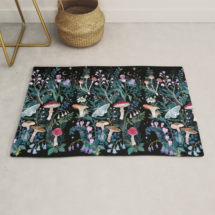 Night Mushrooms Rug Gallery Image 1